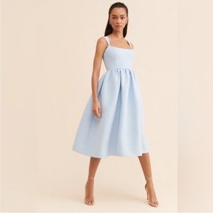 Sachin + Babi Blaine Taffeta Dress in the color Light Blue